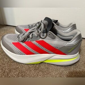 Adidas Duramo Speed 2 Gray and Red Running Shoes Size 13
